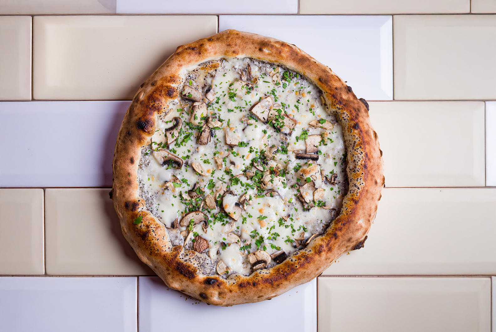 Pizza TruffledMushrooms